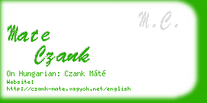 mate czank business card